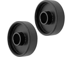 Stofzuiger Wielen - Reserveonderdelen - Stofzuiger Onderhoud - Premium Kwaliteit - Set van 2 - Zwart