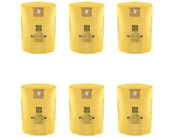 Stofzakken voor Shop-Vac stofzuigers, geel (6-pack)