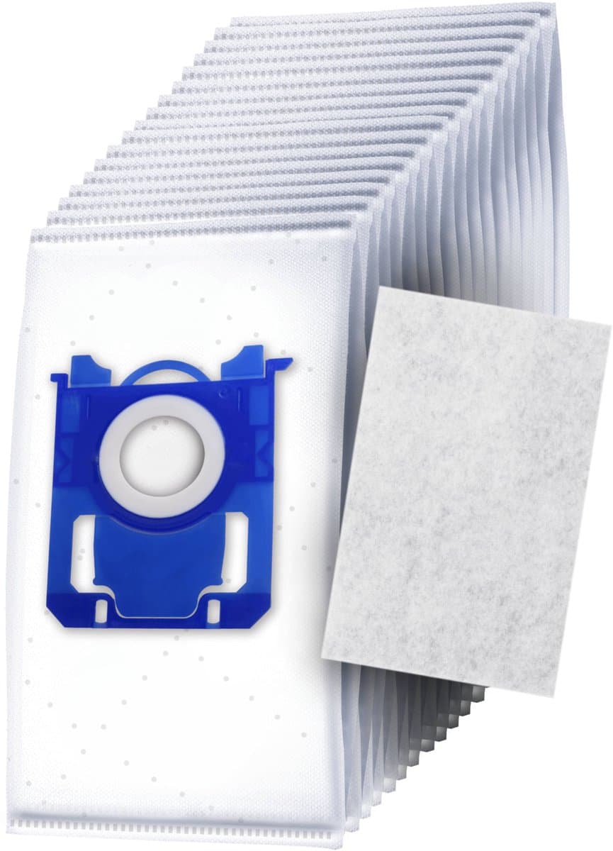 20x Dparts S-bag stofzuigerzakken en 1 filter - geschikt voor Philips, AEG en Electrolux - voor series VX6 VX7 Performer Silent Compact Active PowerLife PowerGo - nr. Classic Long Performance - PH99 - FC8021/03 - FC8021/05 - GR201 - GR201S - GR201SM — afbeelding 1