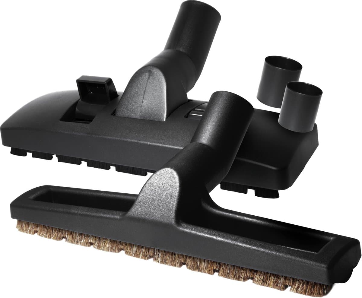 Dparts combi zuigmond én parketborstel - 32mm + 35mm - Universeel stofzuigermond geschikt voor Bosch, Siemens, Philips, Nilfisk, AEG, Bestron, Inventum, Henry, Numatic stofzuiger - Stofzuigervoet, stofzuigerborstel, Parketzuigmond, stofzuigermondstuk — afbeelding 1
