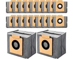 X10 stofzakken geschikt voor Eufy X10 Pro Omni robotstofzuiger en X8 Pro met zelfleegende station - 4-laagse vervangende zakken - 20 stuks