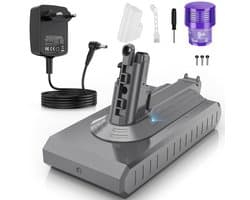 Vervangende 3900mAh V11 Accu voor Dyson met Oplader en Gereedschap