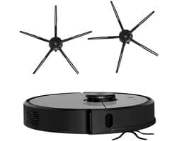 Set van 2 Siliconen Zijborstels voor Stofzuigers S50, T6, T7, S5, S6, S7