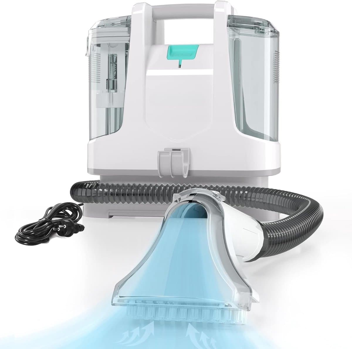 SNJY® Zetelreiniger - Textielreiniger - Bank Reiniger - Tapijtreiniger - 400 W - Wit/Grijs — afbeelding 1