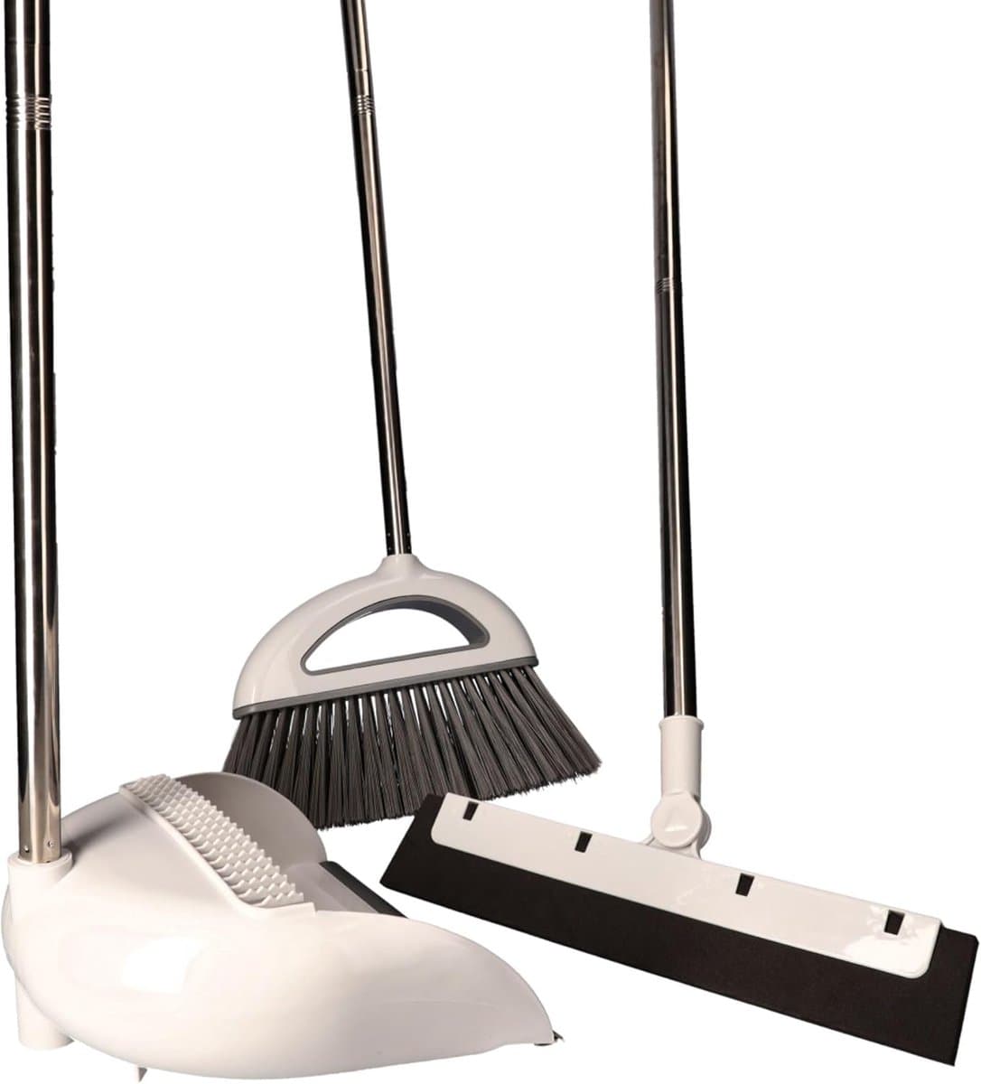 3-in-1 rechte bezem en stoffer set met waterreiniger voor thuis en kantoor — afbeelding 1