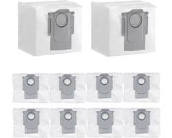 10 Stuks - Stofzuigerzakken geschikt voor Roborock S8+/ S8Pro Ultra/ S7MaxV Ultra/ S7Pro Ultra/ Q7+/ Q7Max+/ Q8 Max+/ Q5+/ Q5 Pro+ - stofzakken zakken zuigstation