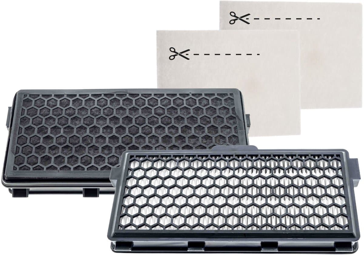 Kleanburg® Filterset geschikt voor Miele – 2x Active AirClean Filters + 2x Motorfilters – Vervangt Miele SF-AA50 – Classic C1, Compact C1 & C2, Complete C2 & C3, Guard S1/L1/M1 en S4000 series — afbeelding 1