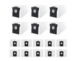 16 Stuks Stofzakken Geschikt voor Dreame D20 Plus & D20 Pro Plus - Vervangt RDB17 - 3L Stofzuigerzakken voor Afzuigstation