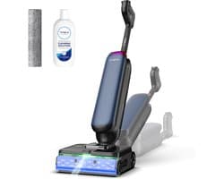 Tineco Floor One S9 Artist Premium - Nat en droog stofzuiger en dweil - 22.000 Pa Zuigkracht - 360° SmoothDrive - Anti-Tangle Design - 85℃ snel schoonmaak routine - 50 minuten accu - Dual-Edge Schoonmaak methode - 180° Lay-Flat