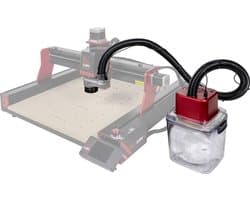 Afzuiging Tafelfreesmachine - Stofafzuiger Houtstofafzuiging - Stofvrij Frezen - 2 Afzuigstanden - 32 mm aansluiting - Grijs