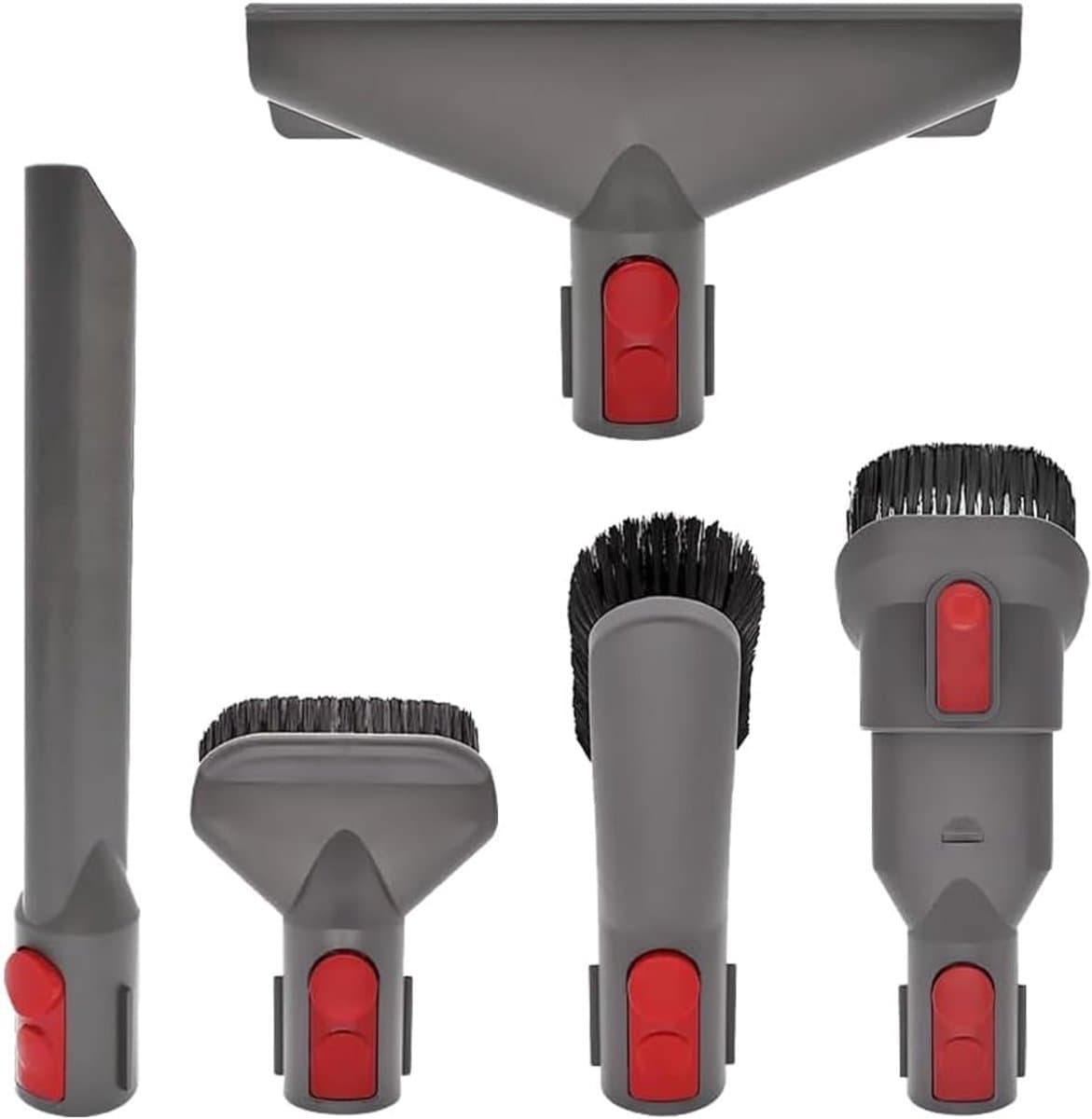 5-in-1 Stofzuigeraccessoireset - Vervangende Accessoireset - Borsteltool - Mondstukset - Draadloze Stofzuiger - Universele Mondstuk- en Accessoireset - Geschikt voor Dyson Stofzuiger V7, V8, V10, V11, V12, V15 — afbeelding 1