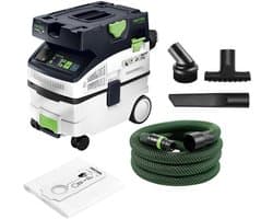 Festool CTM MIDI I CLEANTEC mobiele afzuigunit 1200 watt 15 l stofklasse M + D 27 / D 36 D-RS reinigingsset voor mondstukken