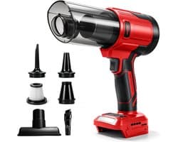 Accu-handstofzuiger 100 W - compatibel met Milwaukee 18 V-accu - 10.000 Pa - ideaal voor auto en thuis - ShopVlot