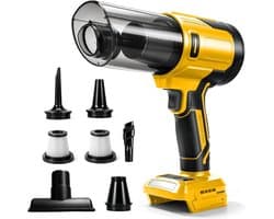 Accustofzuiger compatibel met DeWalt 18 V 20 V (zonder accu's), lichte elektrische handstofzuiger met 3 HEPA-filters - ShopVlot