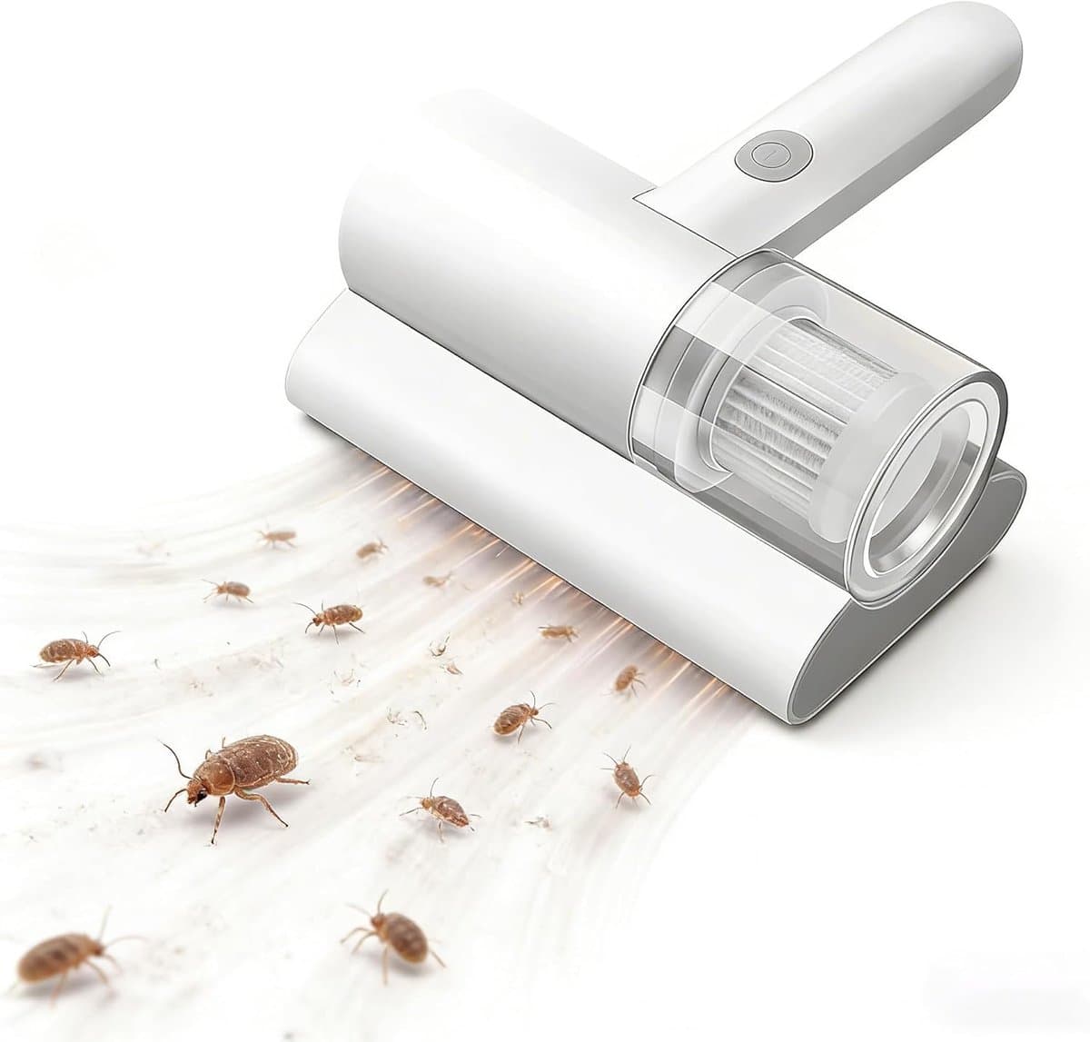 Thijox - Mijtzuiger voor Matrassen met UV-licht, Draadloze Bedstofzuiger, 20 kPa Zuigkracht, Mini-handstofzuiger voor Matras, Bedden en Banken, ABS Ma — afbeelding 1