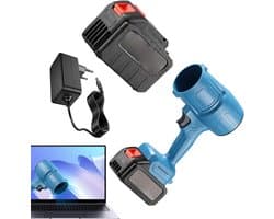 Draadloze Luchtstof - Handstofzuiger - Snel Oppervlakken Reinigen - Krachtige 19000 Tpm - 6000mAh Batterij - Blauw
