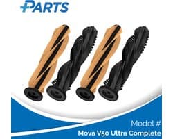 Mova V50 Ultra Complete Borstels (4 Stuks, Plus.Parts® alternatief voor RMB13)