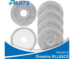 Dreame RLL82CE Dweilpads (6 Stuks, Plus.Parts® alternatief voor RMP8)