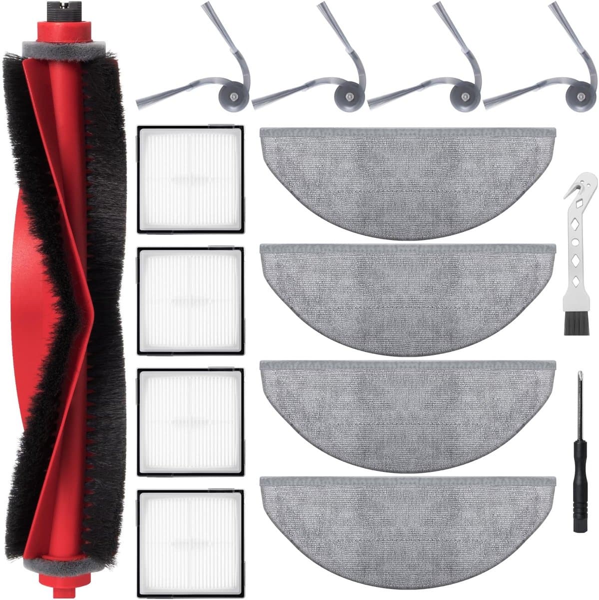OmGoods - Dailygoody - Accessory set - Robot stofzuiger onderdelen - Hoogwaardige vervangingsset - Accessoireset voor Roborock Q10 X5/Q10 X5+ - Inclusief borste... — afbeelding 1