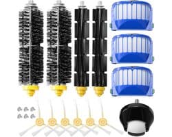 20-delige vervangingsset serie 600 - accessoires voor iRobot Roomba serie 600, 605, 606, 610, 615, 620, 625, 630, 632, 639, 650, 660, 671, 675, 681, 696, filters en borstels 600 - reserveonderdelen