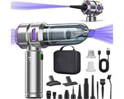 Handstofzuiger - Draagbare Stofzuiger - Auto en Huis Reinigen - 4-in-1 Multifunctioneel - 25000 Pa - Paars
