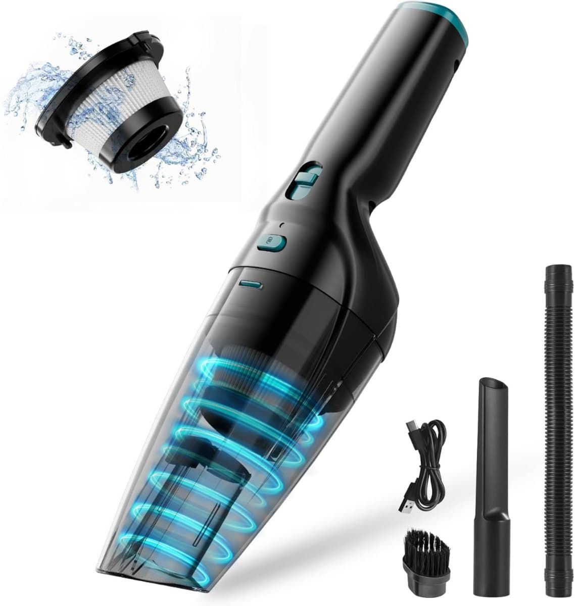 Lexium Kruimeldief snoerloos – Kruimeldief met steel – Nat&Droog – Handstofzuiger – Extreme zuigkracht – Kruimeldief snoerloos – Kruimelzuiger – Jouw ultieme schoonmaakpartner – Kruimelzuiger – Autostofzuiger – Handstofzuiger - Draadloos — afbeelding 1