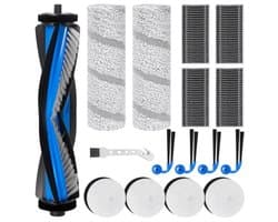 15-delige accessoireset voor Ecovacs Deebot X11 OmniCyclone robotstofzuiger - 1 hoofdborstel, 2 wismoppen, 4 stationfilters, 4 zijborstels, 4 HEPA-filters