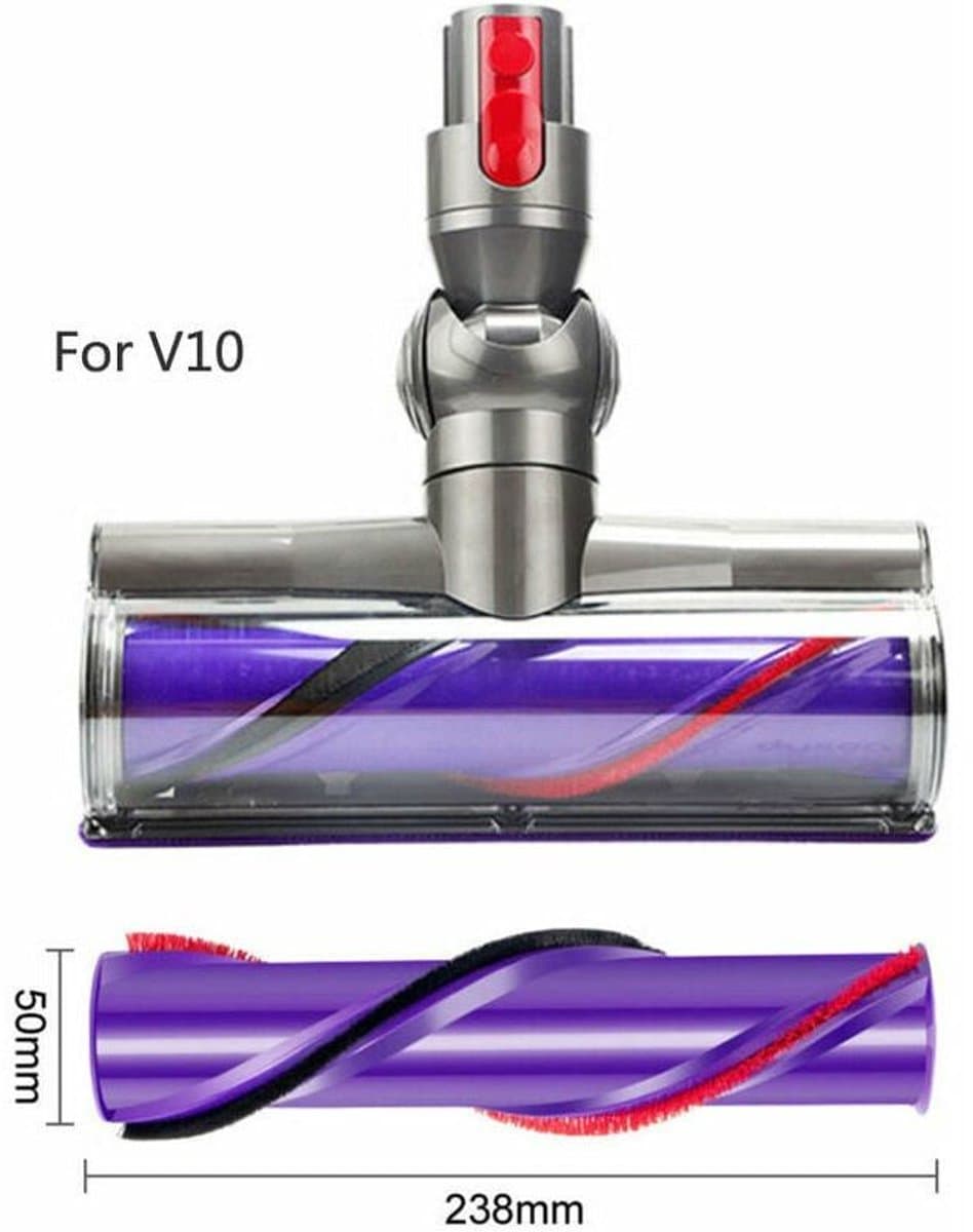 Direct aangedreven rolborstel voor geschikt voor Dyson V10 stofzuiger – Reinigt grondig delicate oppervlakken – Afmetingen: 5 x 23,8 cm — afbeelding 1