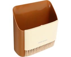 Kleine Bezem Stoffer - Mini Set - Bureau Schoonmaken - Compact Ontwerp - 17 cm - Oranje