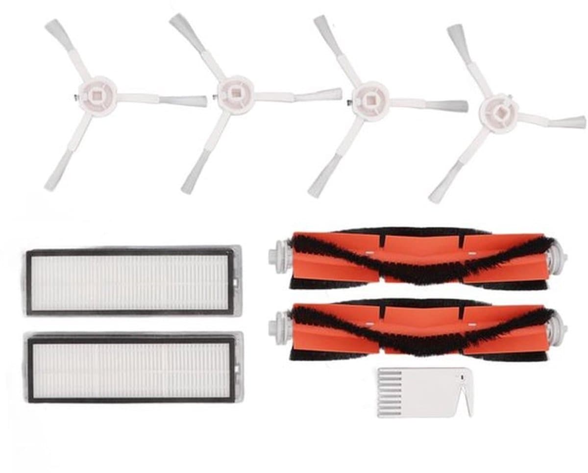 Borstel Filters Witte Platte Kam Kit - Vervangende Hulpstukken - Geschikt voor Mijia 1C - Robot Stofzuiger Accessoires - Efficiënt en Com... — afbeelding 1