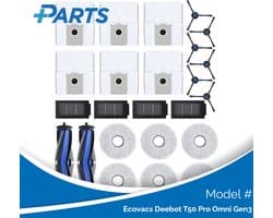 Ecovacs Deebot T50 Pro Omni Gen3 Onderhoudsset (Plus.Parts® alternatief voor DKT060203)