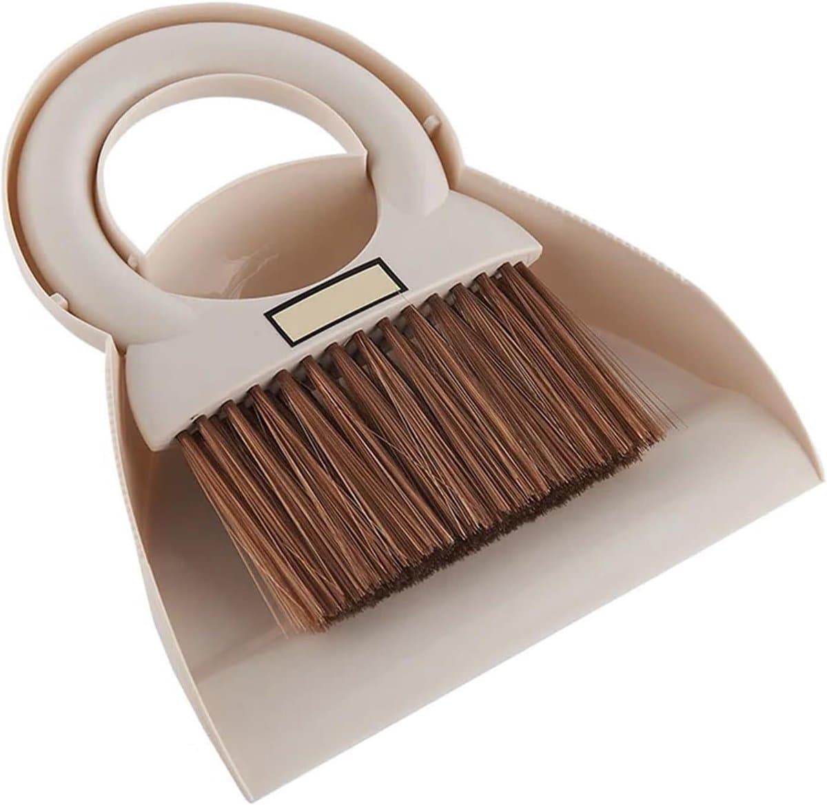 Stofblik en borstel - Bureau reiniger - Bureau opruimen - Compact ontwerp - 1 x 1 x 1 cm - Veelkleurig — afbeelding 1