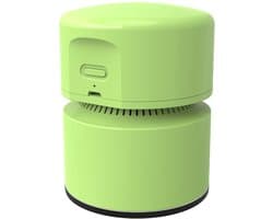 Bureau-stofzuiger — Mini-bureauzuiger — USB-oplaadbaar — Bureau-stofverwijderaar — 360° draaibaar ontwerp — Ideaal voor scholen, kantoren en thuis — Groen
