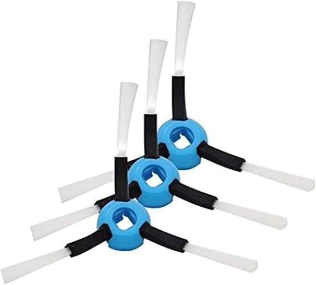 Zijborstels Robotstofzuiger - Reserveonderdelen - Schoonmaakondersteuning - Set van 3 - Standaard formaat - Zwart — afbeelding 1