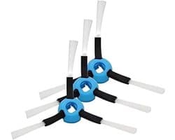 Zijborstels Robotstofzuiger - Reserveonderdelen - Schoonmaakondersteuning - Set van 3 - Standaard formaat - Zwart