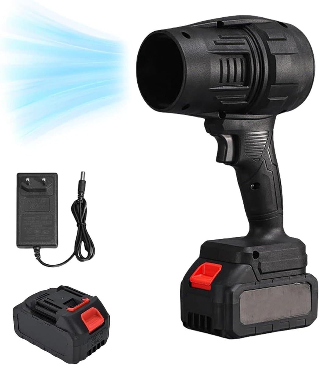 Draadloze Luchtstofzuiger - Mini Stofblazer Turbo - Snel Reinigen - Krachtige Winduitstoot - 12.5"x6.3"x2.7" - Zwart — afbeelding 1