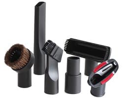 6-delig stofzuiger hulpstukken set - Universeel Opzetstuk - geschikt voor Miele - Philips - AEG - Karcher - Bosch - stofzuigermond - stofzuigermondstuk - stofzuigervoet - borstel - universeel zuigmond