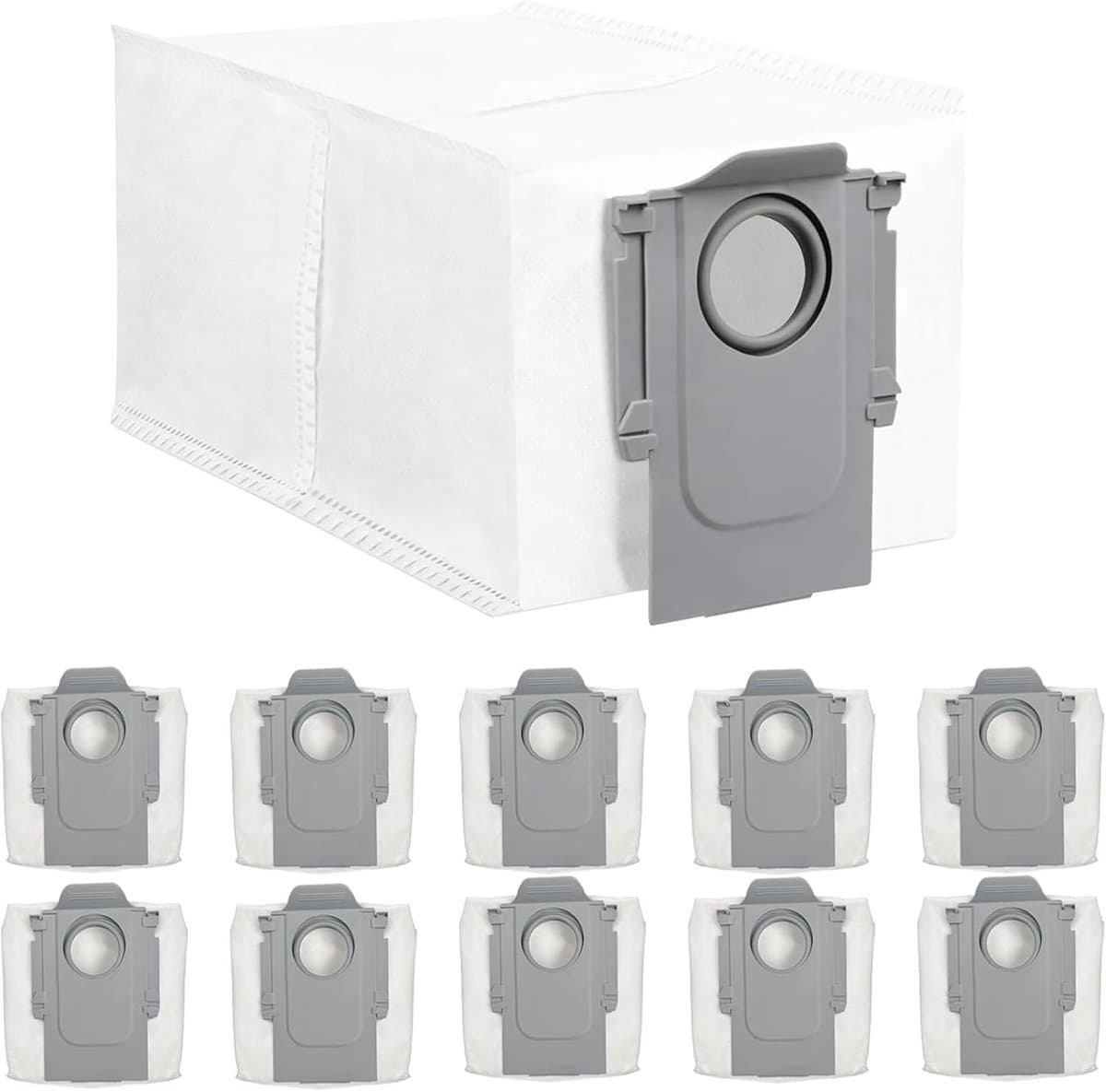 10 stuks stofzakken, accessoireset gescht voor Roborock S8 MaxV Ultra / S8 Max Ultra / S8+ / S8 Pro Ultra / S7 MaxV Ultra/Q Revo/Qrevo Pro/Qrevo MaxV / T8 Q5+ G10S PRO Q7 Max+ Q8 Max+, grote capaciteit — afbeelding 1