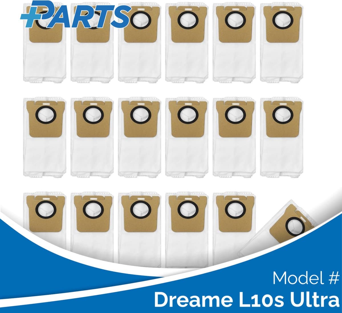 Dreame L10s Ultra Stofzakken (18 Stuks, Plus.Parts® alternatief voor RDB3) — afbeelding 1