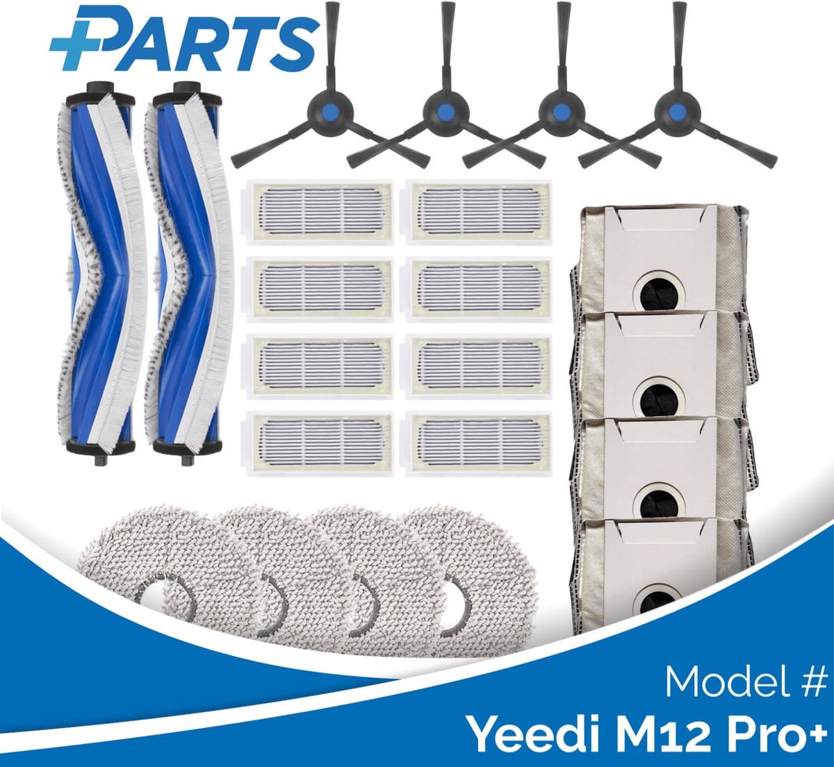 Yeedi M12 Pro+ Onderhoudsset (Plus.Parts® alternatief voor DKT080142) — afbeelding 1