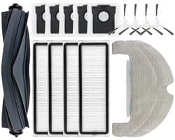 20 stuks - inclusief 1 rolborstel 4 zijborstels 4 filters 5 stofzakken en 6 doeken - voor de Dreame D10 Plus Gen 2 robotstofzuiger