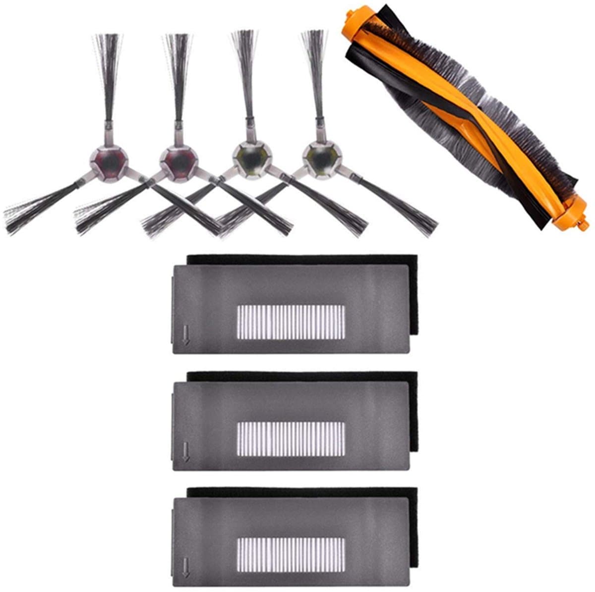 Cosensi- Borstelvervangingsset Perfecte accessoires - Hoofdborstel - Zijborstels - Filters - ECOVACS DEEBOT 900/901 - Sterk materiaal - Stofzuigeraccessoires — afbeelding 1