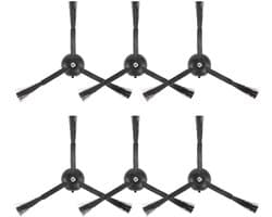 Zijborstels 6 Stuks - Compatibel met Roborock Q5 Max+, S8 MaxV Ultra, Q5 Pro - Q8 Max+ - Q Revo - Qrevo Pro - Qrevo S - Qrevo Slim - Qrevo Master - Stofzuigerborstels