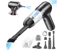 Snoerloze Handstofzuiger 15000Pa - Auto Vacuum Oplaadbaar - Krachtig met Brushless Motor - Draagbaar voor Auto Huisdier & Kantoor