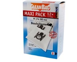 CleanBag stofzuigerzakken 12 stuks - Geschikt voor Bosch Siemens - G XL G XXL G ALL - Inclusief 2 filters - Alternatief - Maxipack - Voordeelpak