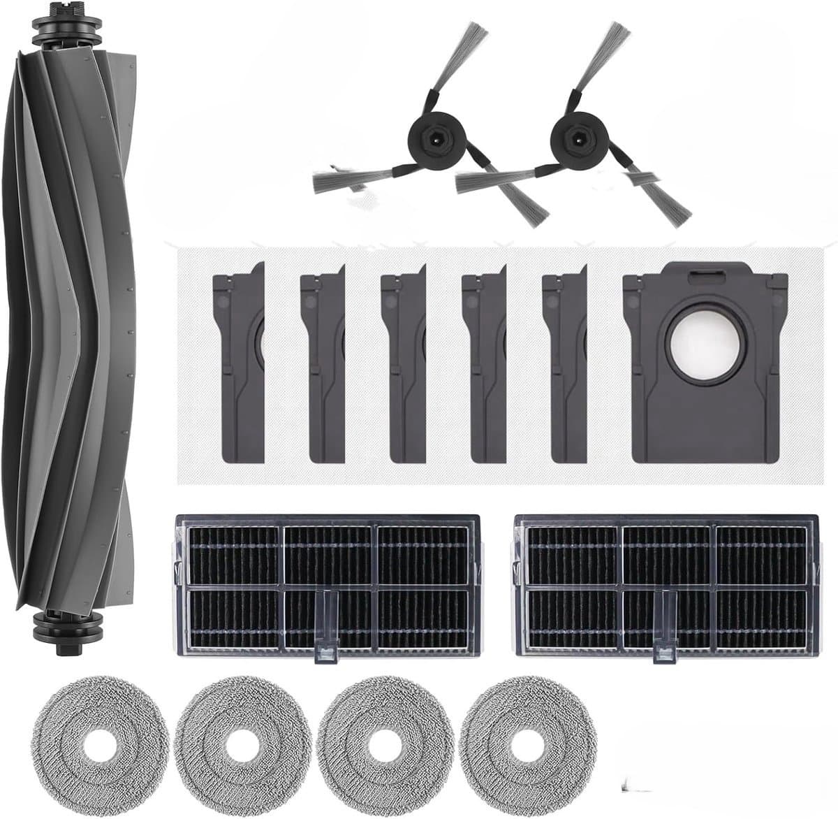 15-delige Accessoireset - Geschikt voor Dreame X40 Ultra, X40 Pro, S30 Pro Ultra & L40 Ultra - Complete Onderhoudskit - Inclusief Hoofdborstel, HEPA-Filters, Zijborstels, Dweilen & Stofzakken - Robotstofzuiger Reserveonderdelen — afbeelding 1