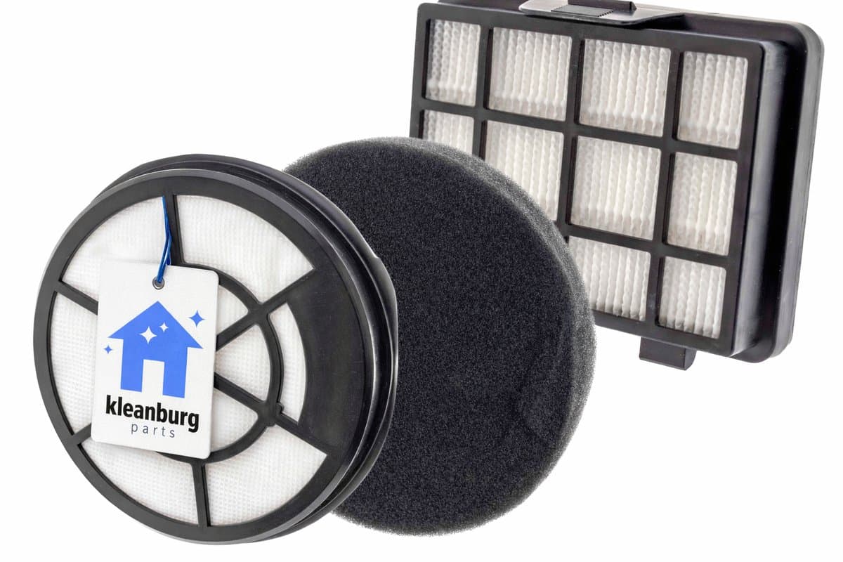 Kleanburg® - Geschikt voor Bosch Serie 2 (zonder zak) 3 delige Filter Set - Vervanger voor 17001740 en 12025213 — afbeelding 1