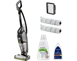 BISSELL CrossWave HydroSteam Steelstofzuiger met Dweilfunctie - Vloerreiniger met Snoer - Stoomreiniger Zonder Zak - Reinigingsmachine voor Tapijt, Tegels & Houten Vloeren - Multi Surface Vacuum Cleaner - Krachtige 1100W Motor - 3528N