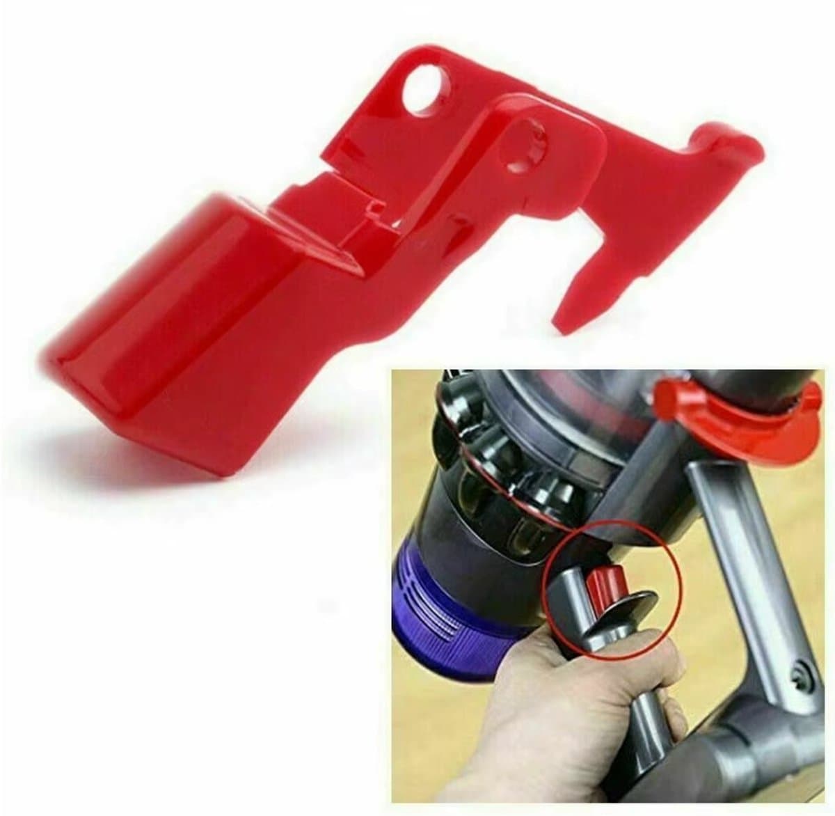 Actie4you® - Trigger geschikt voor Dyson V10 - V11 - Dyson Switch Button - Dyson knop - Stofzuiger trigger - Dyson stofzuiger knop rood – Aan uit knop Dyson - Trigger vervanger Geschikt voor Dyson — afbeelding 1