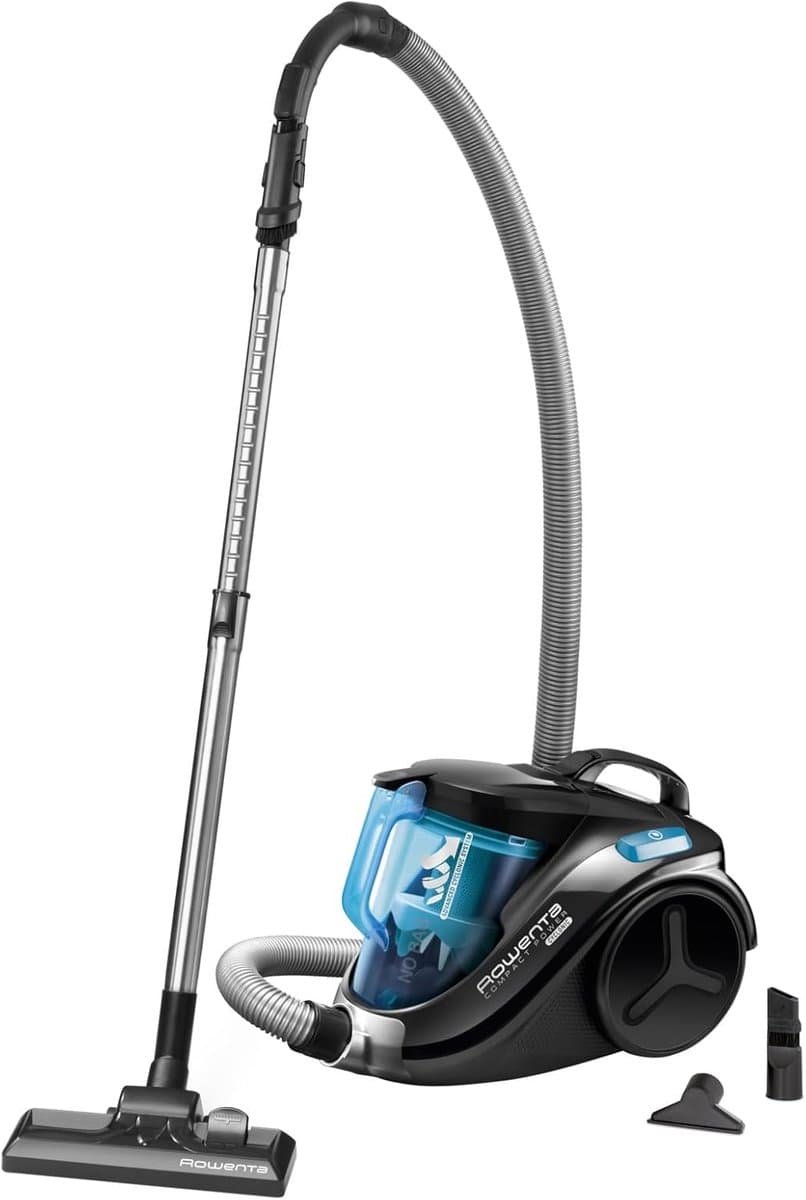 Compact Power XXL 750W Zakloze Stofzuiger – Mono-Cycloon Filter – 8,8 m Actieradius – Vloer-, Meubel- en Kierenzuigmond – Hygienisch Filter – Telescopische Zuigslang – Lichtgewicht en Ergonomisch – Hard Vloeren & Tapijt — afbeelding 1